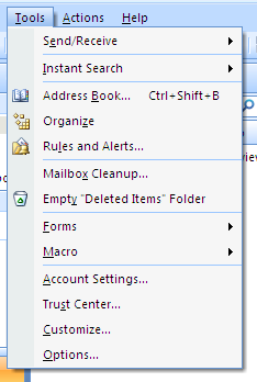 Select Account Settings