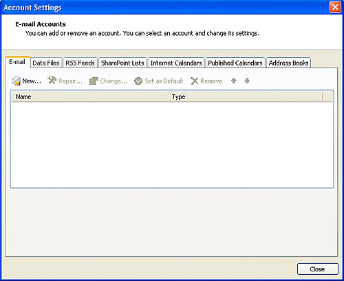 Create New Account
