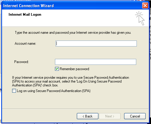 Enter Account Name